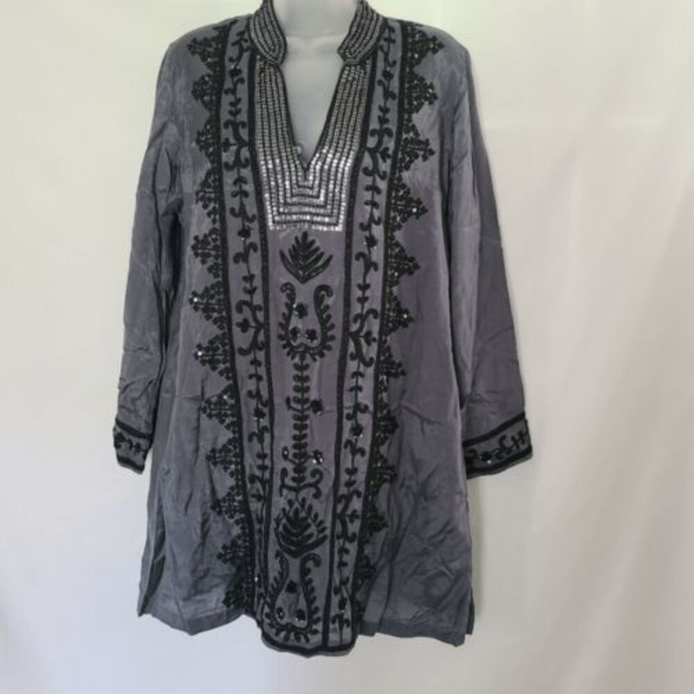 Soft Surroundings Embellished Embroidered Tunic sz M